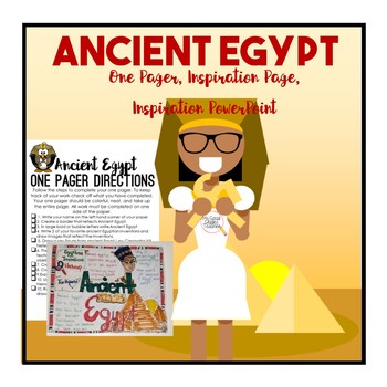 Preview of Ancient Egypt One Pager Activity