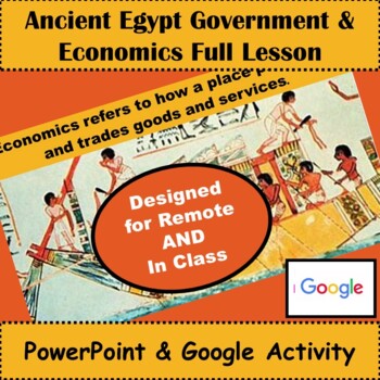 Preview of Ancient Egypt Politics & Economics Lesson & Student Activity Digital & Hard Copy