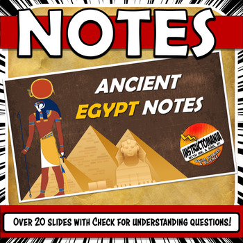 Preview of Ancient Egypt PowerPoint Notes and Google Slides Presentation