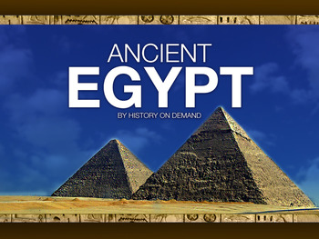 Preview of Ancient Egypt PowerPoint with Guided Outline