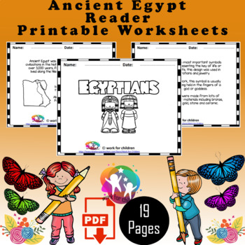 Preview of Ancient Egypt Printable Reader for Kids