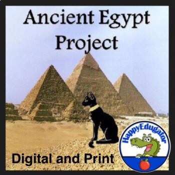 Preview of Ancient Egypt Project Based Learning with Easel Activity Digital and Printable