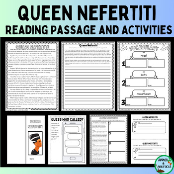 Preview of Ancient Egypt: Queen Nefertiti Reading Passage and Activities