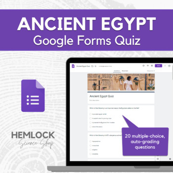 Preview of Ancient Egypt Quiz in Google Forms