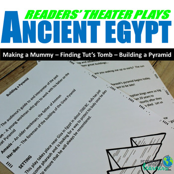 Preview of Ancient Egypt Reader's Theater Plays (With Leveled Parts)