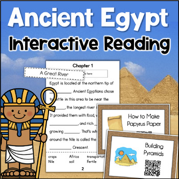 Preview of Ancient Egypt Activities Reading Passages Egyptian Gods Pharaohs Pyramids