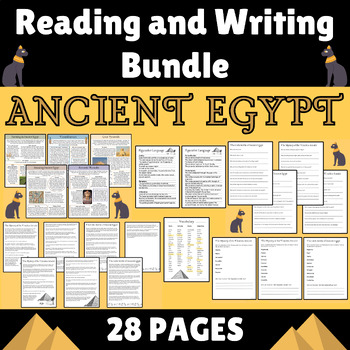 Preview of Ancient Egypt Reading and Writing Bundle