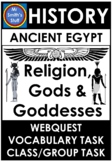Ancient Egypt - Religion, Gods & Goddesses - NO PREP Webqu