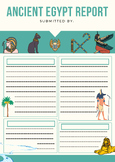 Ancient Egypt Report Writing Template - Editable in Canva