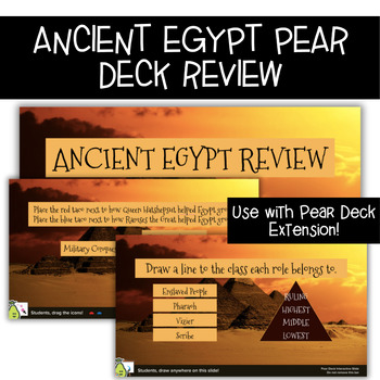 Preview of Ancient Egypt Review, Ancient Egypt Pear Deck Activity, Google Slides Egypt