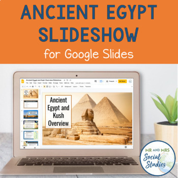 Preview of Ancient Egypt Slideshow with Notes Sheet | Google Slides and PowerPoint