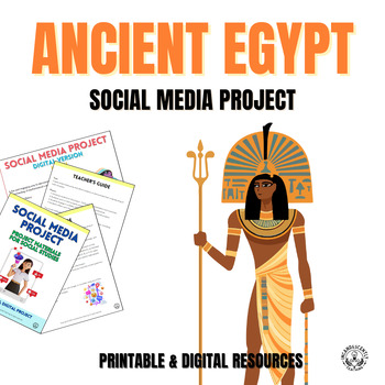 Preview of Ancient Egypt Social Media & Gallery Walk Project with Digital Resources
