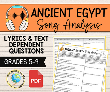 Preview of Ancient Egypt Song Analysis