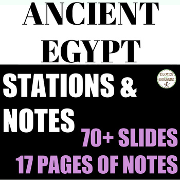 Preview of Ancient Egypt Activity Slides and Notes