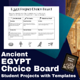 Ancient Egypt Student Project Choice Board with Templates