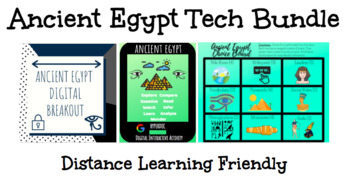 Preview of Distance Learning: Digital Ancient Egypt Breakout, Hyperdoc, & Choice Board