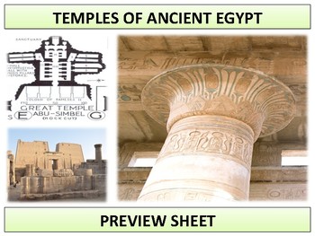 Preview of Ancient Egypt - Temples Mini Unit