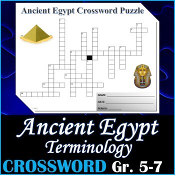 Ancient Egypt Crossword Worksheets Teaching Resources Tpt