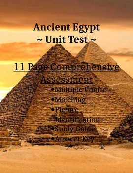Preview of Ancient Egypt Test & Study Guide