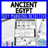 Ancient Egypt Text Marking Detective Mystery - Reading Passages
