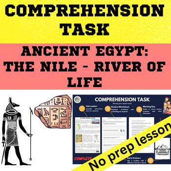 Preview of Ancient Egypt - The Nile River, Slides, Comprehension Worksheet