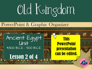 Preview of Ancient Egypt - The Old Kingdom, Mummification and Burial POWERPOINT