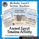 Ancient Egypt Timeline Activity Egyptians Overview