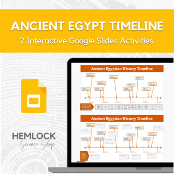 Preview of Ancient Egypt Timeline - drag-and-drop, description in Slides | REMOTE LEARNING