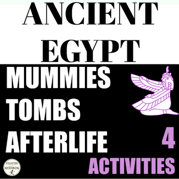 Preview of Ancient Egypt Activities Tombs, Mummies, and the Afterlife