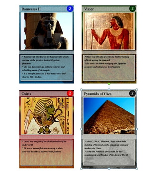 Ancient Egypt Trading Cards (Egyptian History) by Technology ...