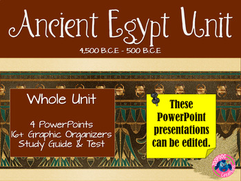 Preview of Ancient Egypt UNIT POWERPOINT