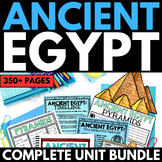 Ancient Egypt Unit Bundle - Ancient Egypt Projects and Activities - Egypt Map