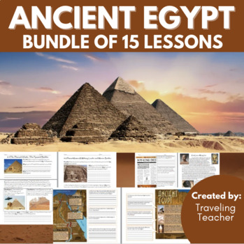 Preview of Ancient Egypt Unit: Bundle of Lessons: Reading Passages, Comprehension