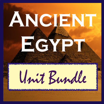 Preview of Ancient Egypt Unit; Bundle of Slides, Worksheets, Activities, Quiz, for History