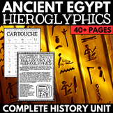 Ancient Egypt Unit - Hieroglyphics Activity - Ancient Egyp