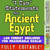 Ancient Egypt Unit "I Can" Statements and Learning Goals! 