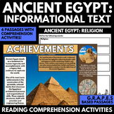 Ancient Egypt Unit - Informational Text Activities - GRAPE