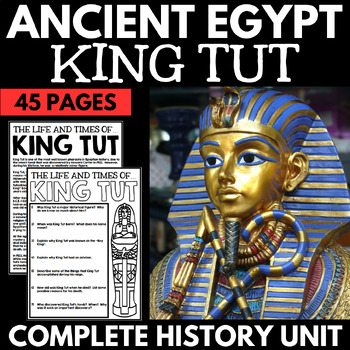 Preview of Ancient Egypt Unit - King Tut Unit - Questions - Ancient Egypt Projects Activity