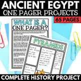 Ancient Egypt Projects - Egyptian One Pager - Ancient Egyp