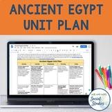 Ancient Egypt Unit Plan and Lesson Overview