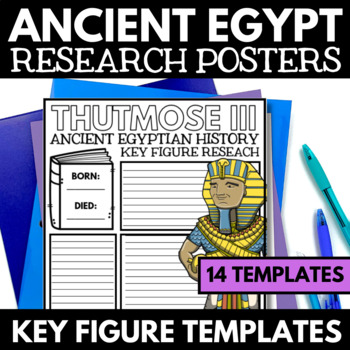 Preview of Ancient Egypt Unit Research Activity Templates - Ancient Egypt Project