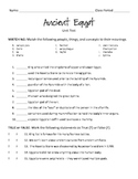 Ancient Egypt Unit Test