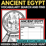 Ancient Egypt Unit - Vocabulary Activity - Ancient Civiliz