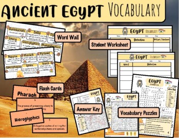 Preview of Ancient Egypt Vocabulary