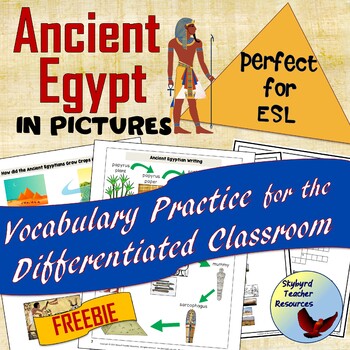 Preview of ESL Beginners Activities Ancient Egypt Vocabulary in Pictures Great for SPED