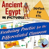 ESL Beginners Activities Ancient Egypt Vocabulary in Pictu