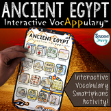 Ancient Egypt Vocabulary Activity Art Interactive VocAPPul