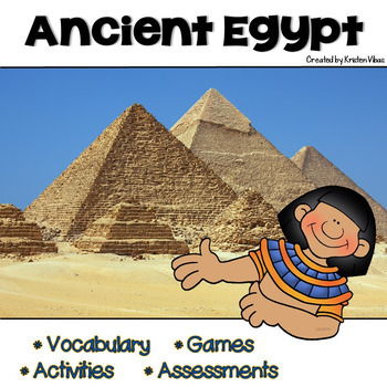 Preview of Ancient Egypt Vocabulary, Activities, Assessments and Games