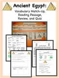 Ancient Egypt: Vocabulary, Reading Passage, Quiz