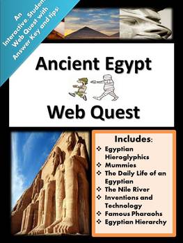 Preview of Ancient Egypt - WEB QUEST!
